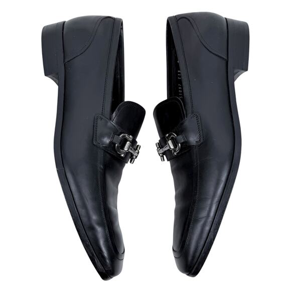 Salvatore Ferragamo Gancini Buckle Leather Loafer Black Size 9D main image 6